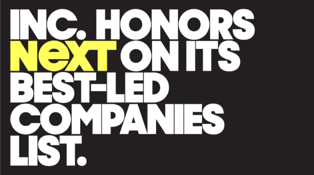 Inc. names NEXT a Best-Led Company