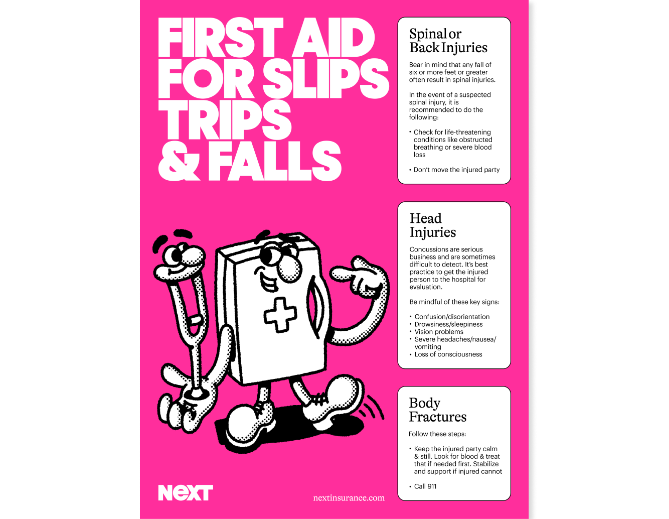 Slips, Trips, and Falls Poster