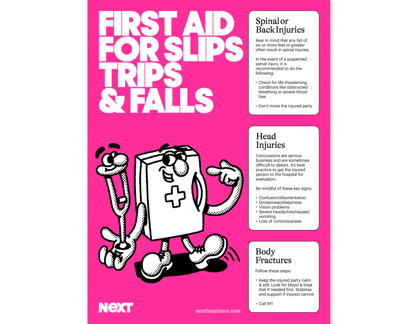 Slips, Trips, and Falls Poster
