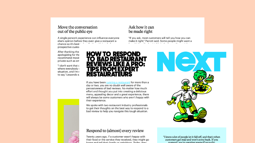 How to handle bad restaurant reviews like a pro