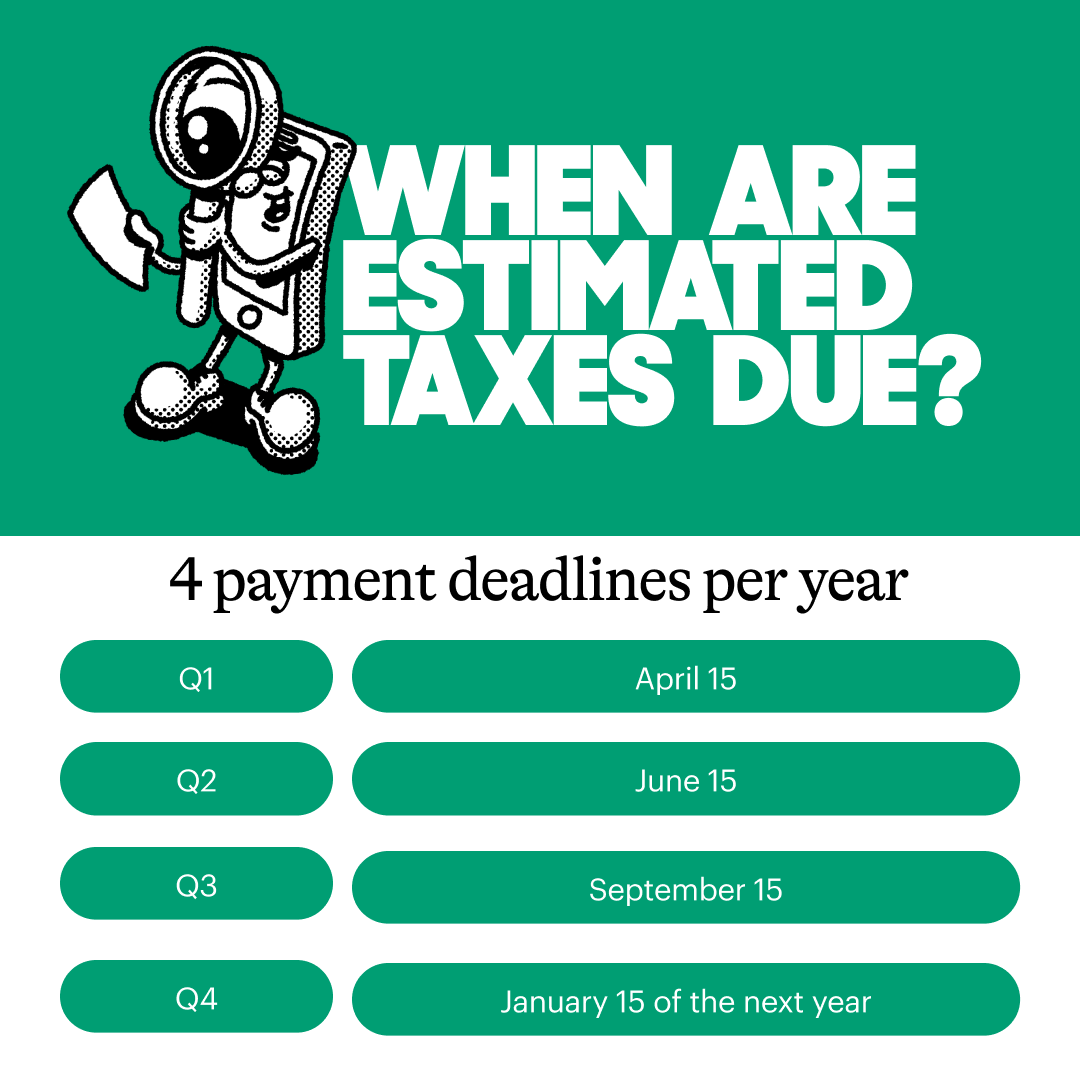 Estimated tax deadlines