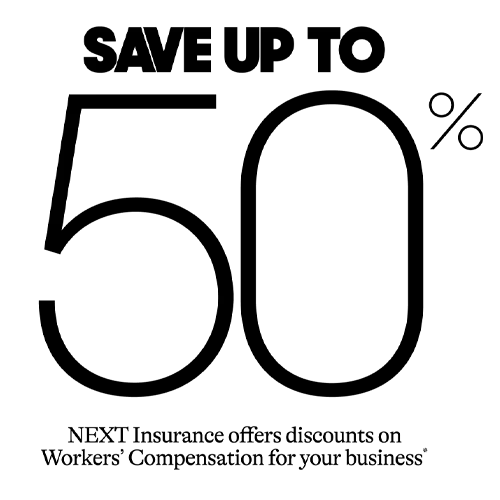 save up to 50% on workers compensation*