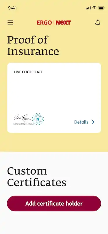 A certificate of insurance (COI) details your business insurance coverage for clients, landlords and